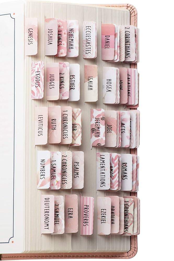 DiverseBee Laminated Bible Tabs for Women (Large Print, Easy to Read), Colorful Bible Journaling ... | Amazon (US)