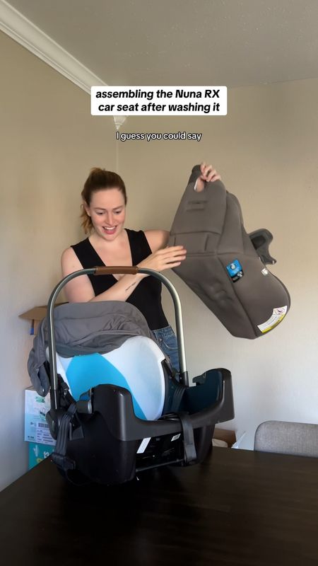 Assembling the Nuna Pipa RX car seat after washing it. The best Nuna car seat. Nuna RX. Baby must haves. Baby products  

#LTKVideo #LTKBaby #LTKFamily