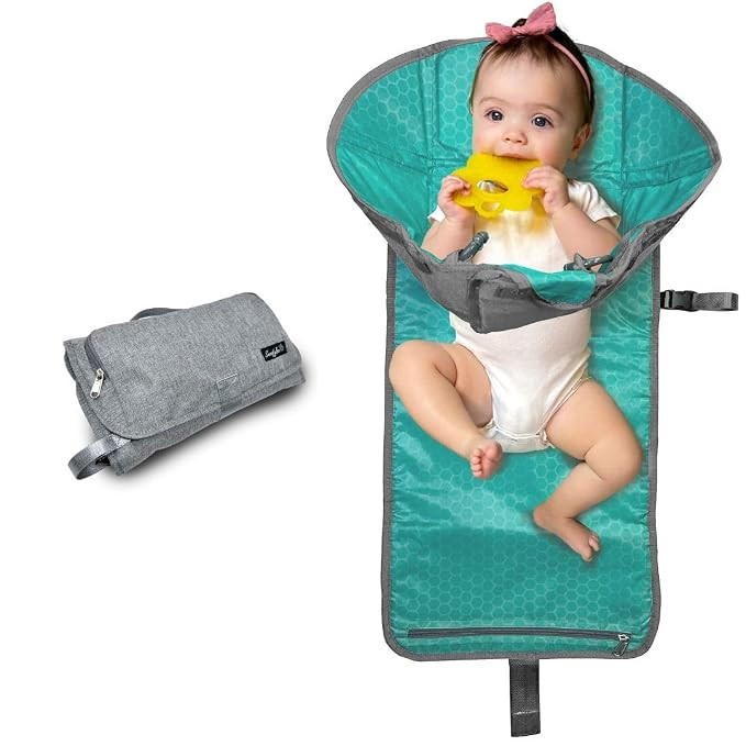 SnoofyBee - Portable Playtime Changing Pad: 3-in-1 Diaper Clutch, Changing Station, and Clean Han... | Amazon (US)
