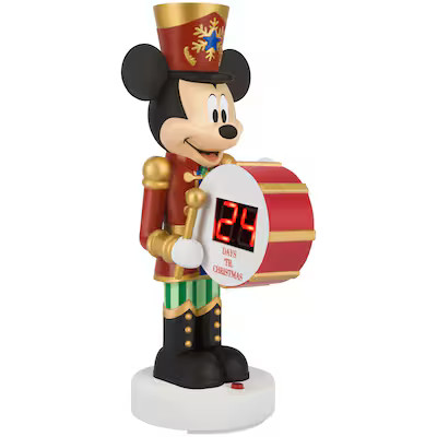 Disney 9-in LED Musical Mickey Mouse Toy Soldier Countdown to Christmas Decoration | Lowe's