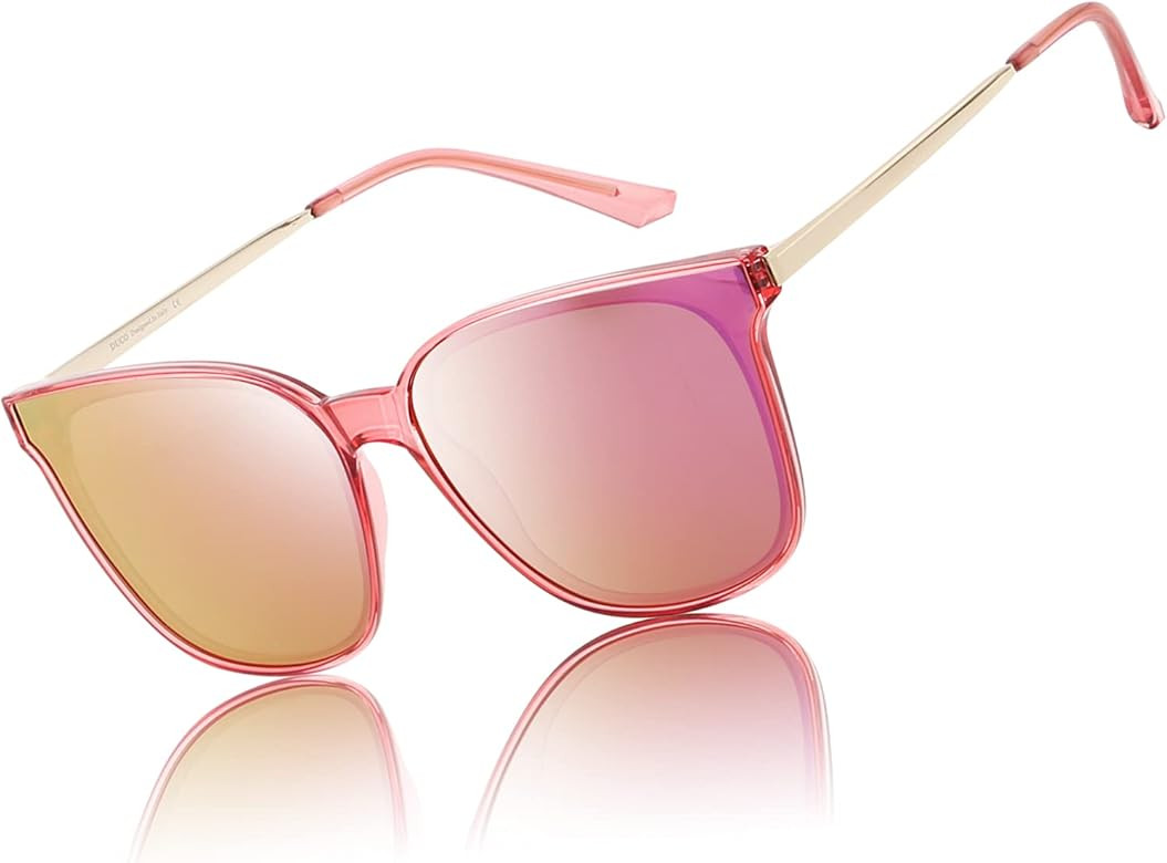 Duco Vintage Retro Round Sunglasses for Women Men with UV Protection Fashion for Beaches | Amazon (US)