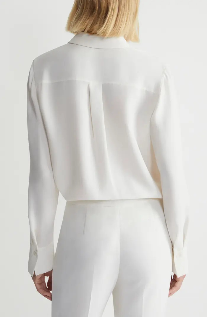 Scottie Silk Button-Up Blouse | Nordstrom