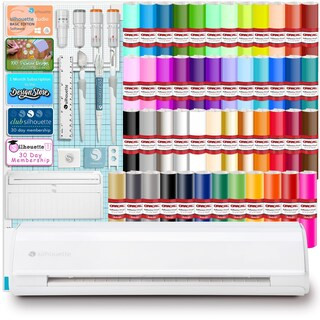 Silhouette White Cameo 5 w/ 64 Oracal Vinyl Sheets, Blades, Tools, Guides | Michaels | Michaels Stores