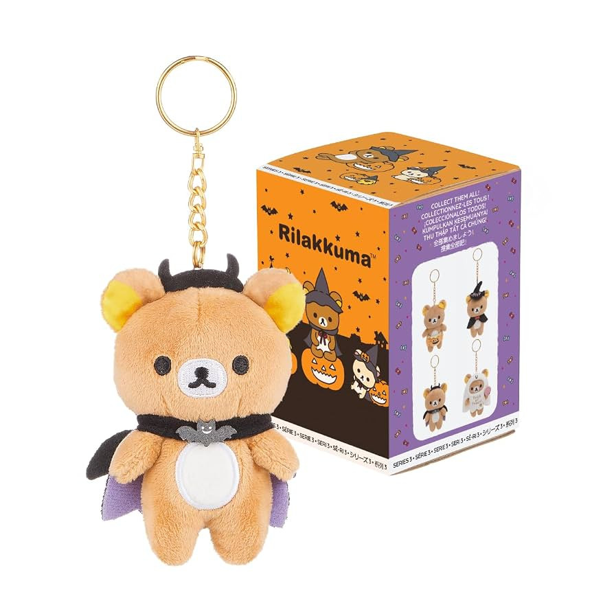 Rilakkuma San-X Original Halloween Series Plush Keychain Blind Box - 1 out of 4 pcs | Amazon (US)