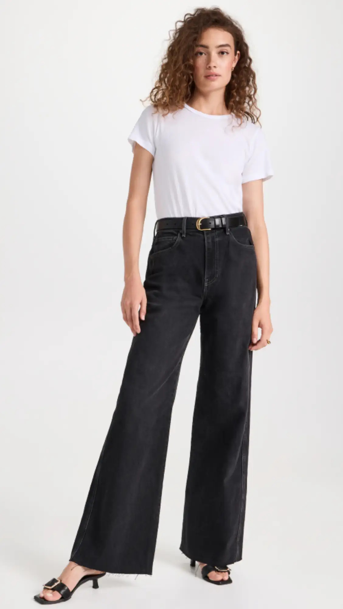 Veronica Beard Jean Taylor High Rise Wide Leg Jeans | Shopbop | Shopbop