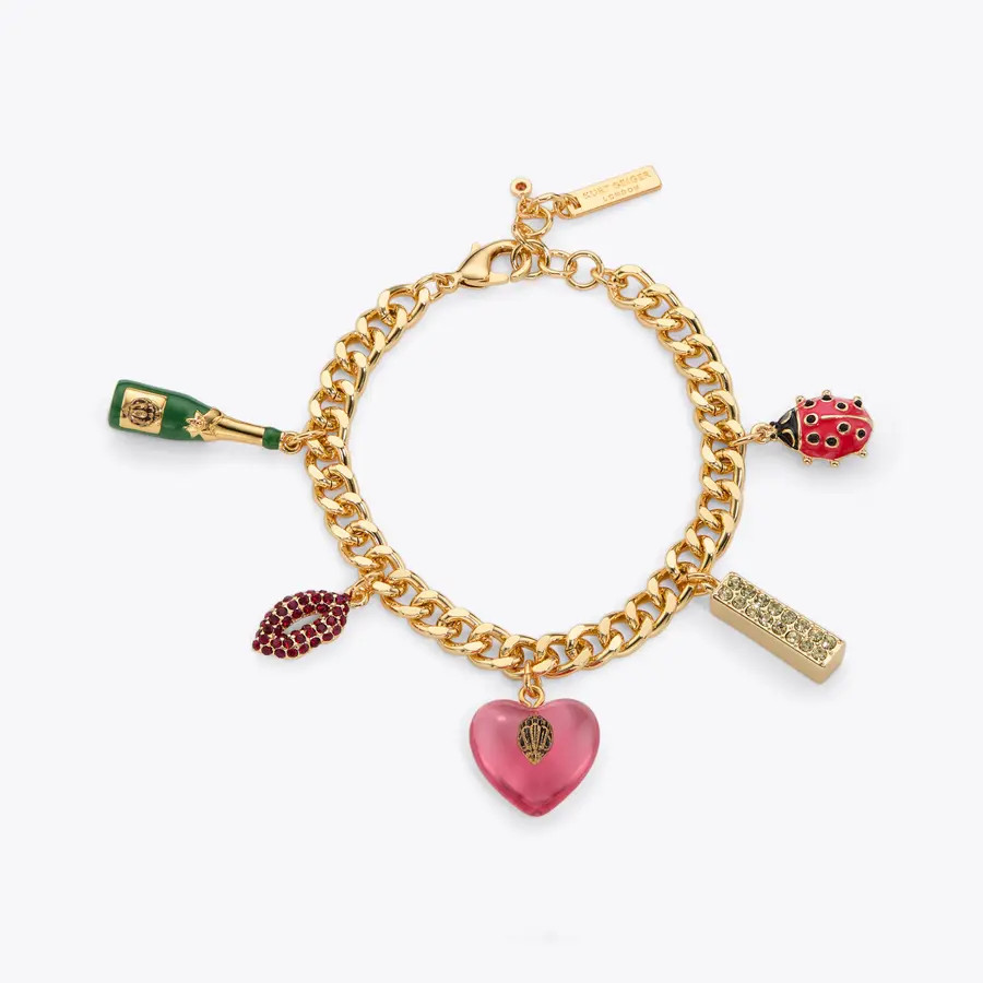 NOVELTY CHARM BRACELET Gold Charm Bracelet by Kurt Geiger London | Kurt Geiger US