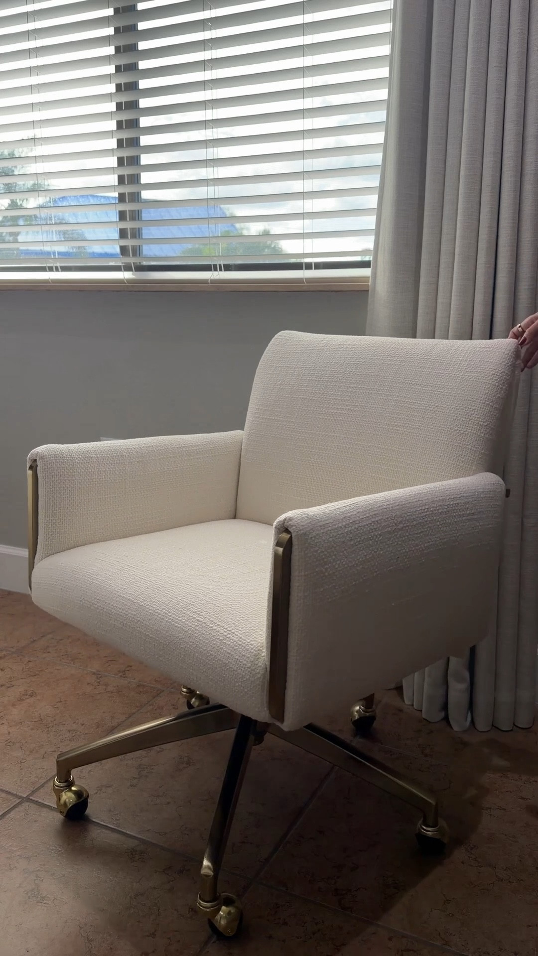 Modern office chair from ZGallerie 🤍 #office 

#LTKmomlife #LTKdayinmylife #LTKHome