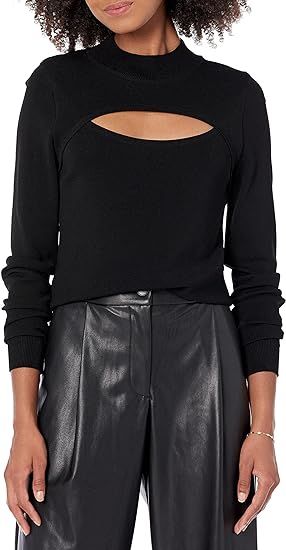 The Drop Women's Isaac Cut-Out Mock-Neck Sweater Top | Amazon (US)