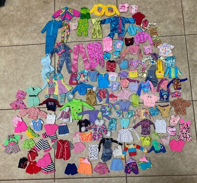Lot Of Mattel Barbie Clothes - Pants And Tops | eBay US