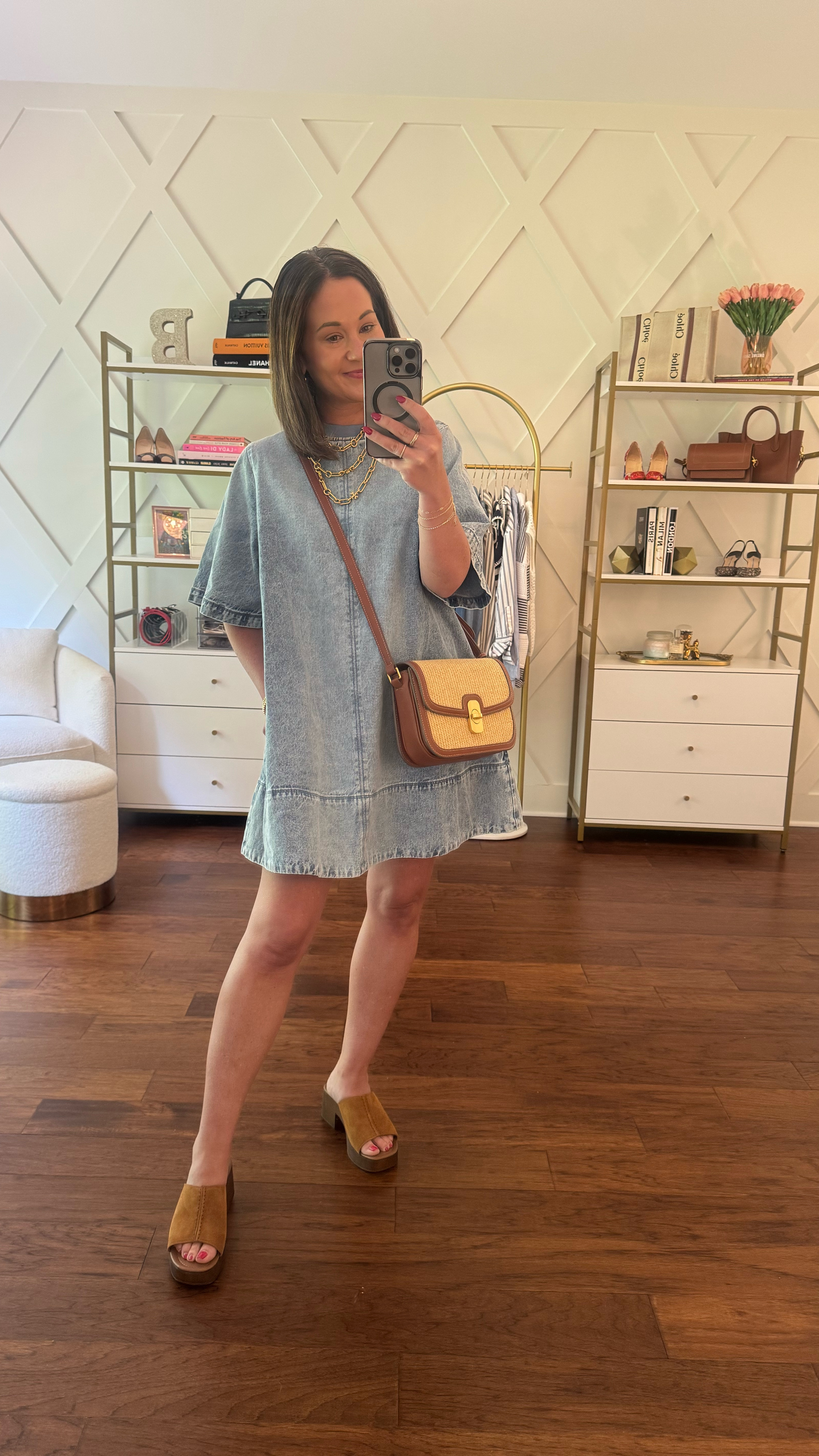 Denim
Mini dress from free people - runs big - size down - comfortable summer dresses - summer outfit idea 

#LTKStyleTip #LTKOver40 #LTKSummerEdit