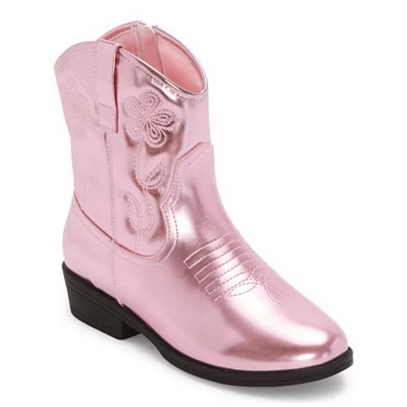 Thereabouts Little & Big Kid Girls Catalina Flat Heel Cowboy Boots, 12 Medium, Pink | JCPenney