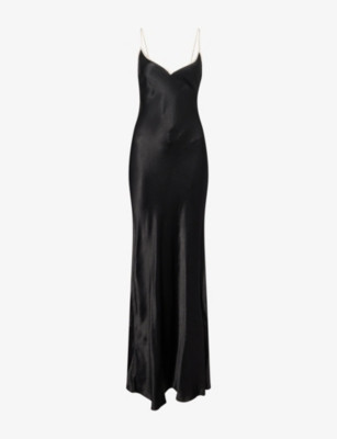 Sol Tie Shoulder-Straps Woven Maxi Dress | Selfridges