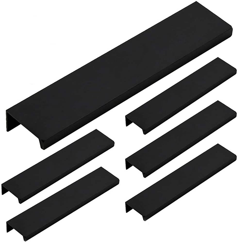 LC LICTOP 150mm/5.9" Length Black Aluminum Home Kitchen Cabinets Drawers Collection 128mm/5.04" H... | Amazon (US)
