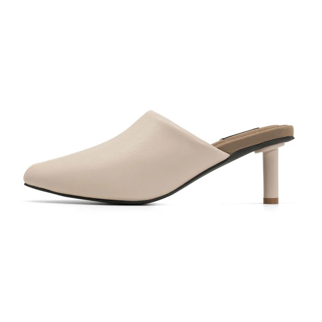 ROAM STRIPE HEEL CEMENT & CREAM VEGAN LEATHER | ROAM