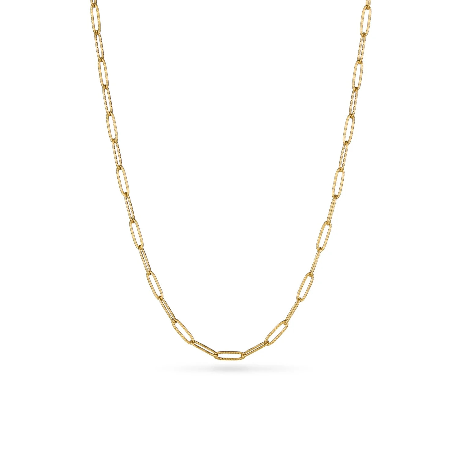 Paperclip Chain Necklace (Gold) | Abbott Lyon
