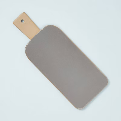 Large Stoneware Exposed Rim Paddle Board Dark Gray - Hearth & Hand™ with Magnolia | Target