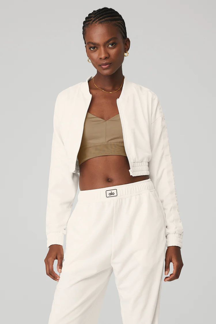 Cropped Prizewinner Jacket - Ivory | Alo Yoga