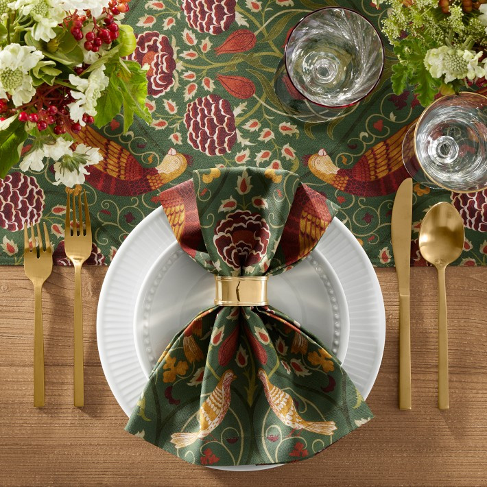 Morris & Co. x Williams Sonoma Seasons by May Napkins, Set of 4 | Williams-Sonoma