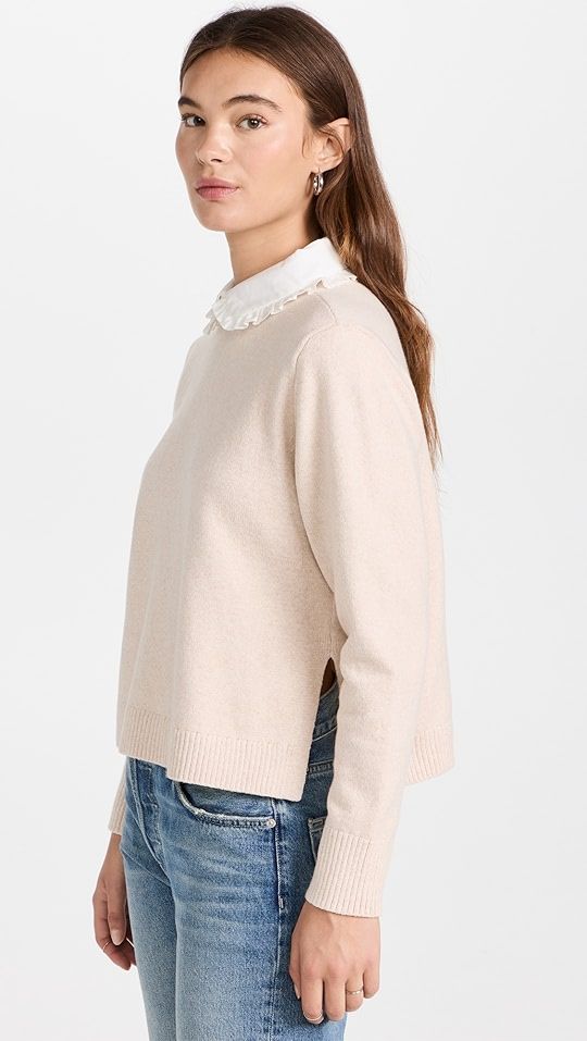 Club Monaco Ruffle Collar Sweater | SHOPBOP | Shopbop