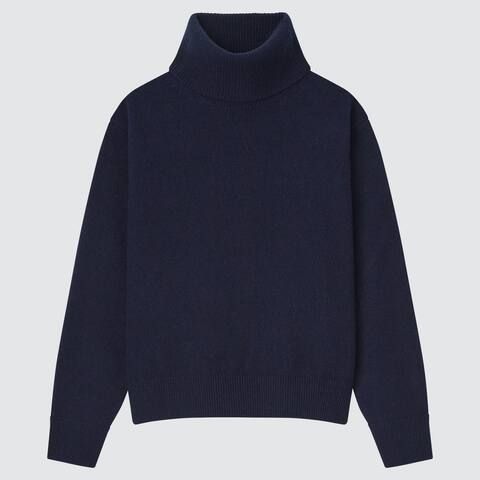 Women 100% Premium Lambswool Turtleneck Jumper | UNIQLO (UK)