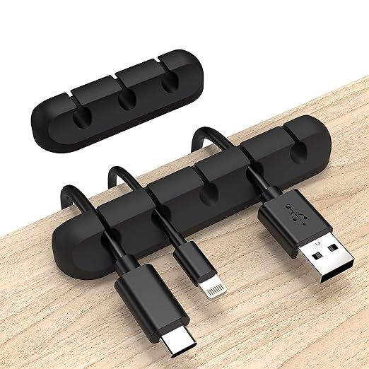 INCHOR Cord Organizer, Cable Clips Cord Holder, Cable Management USB Cable Power Wire Cord Clips,... | Amazon (US)