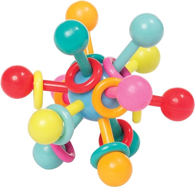 Manhattan Toy Atom Rattle & Teether Grasping Activity Baby Toy | Amazon (US)