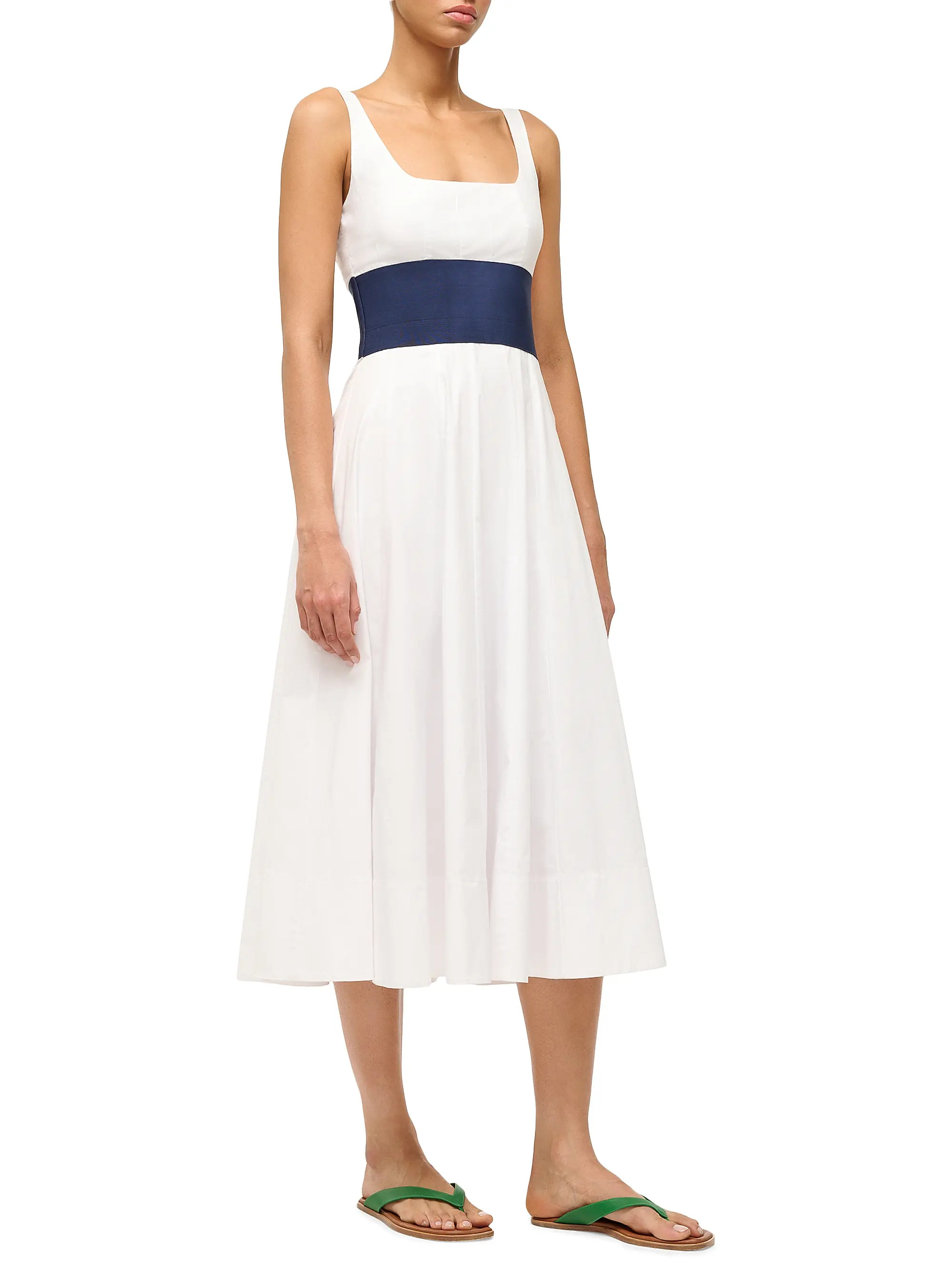 Rig Stretch Poplin A-Line Midi-Dress | Saks Fifth Avenue