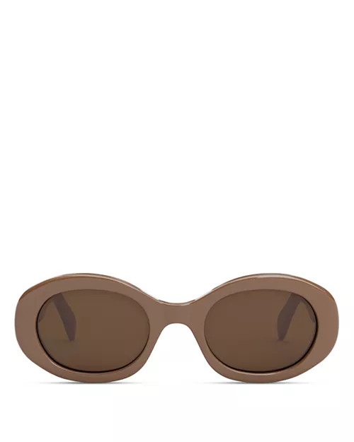 CELINE Triomphe Oval Sunglasses, 52mm  | Bloomingdale's Jewelry & Accessories | Bloomingdale's (US)