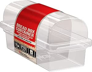 Plastic Bread Box Container - Kitchen Discovery - Bread Box Plastic Storage - Plastic Bread Holde... | Amazon (US)