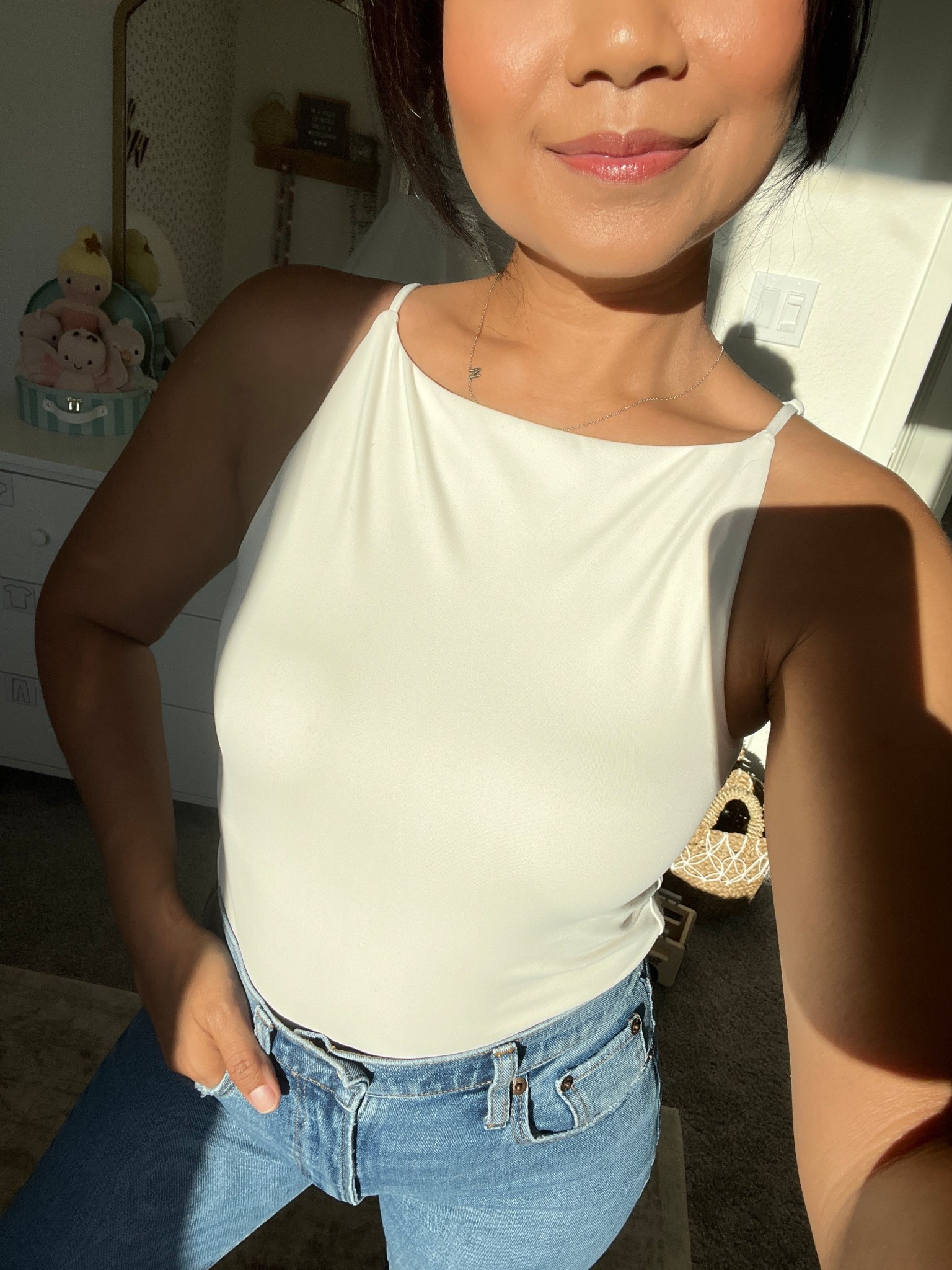 Looove this bodysuit! It’s got a buttery soft feel to it making it extremely comfy ☁️🤍

#LTKSaleAlert