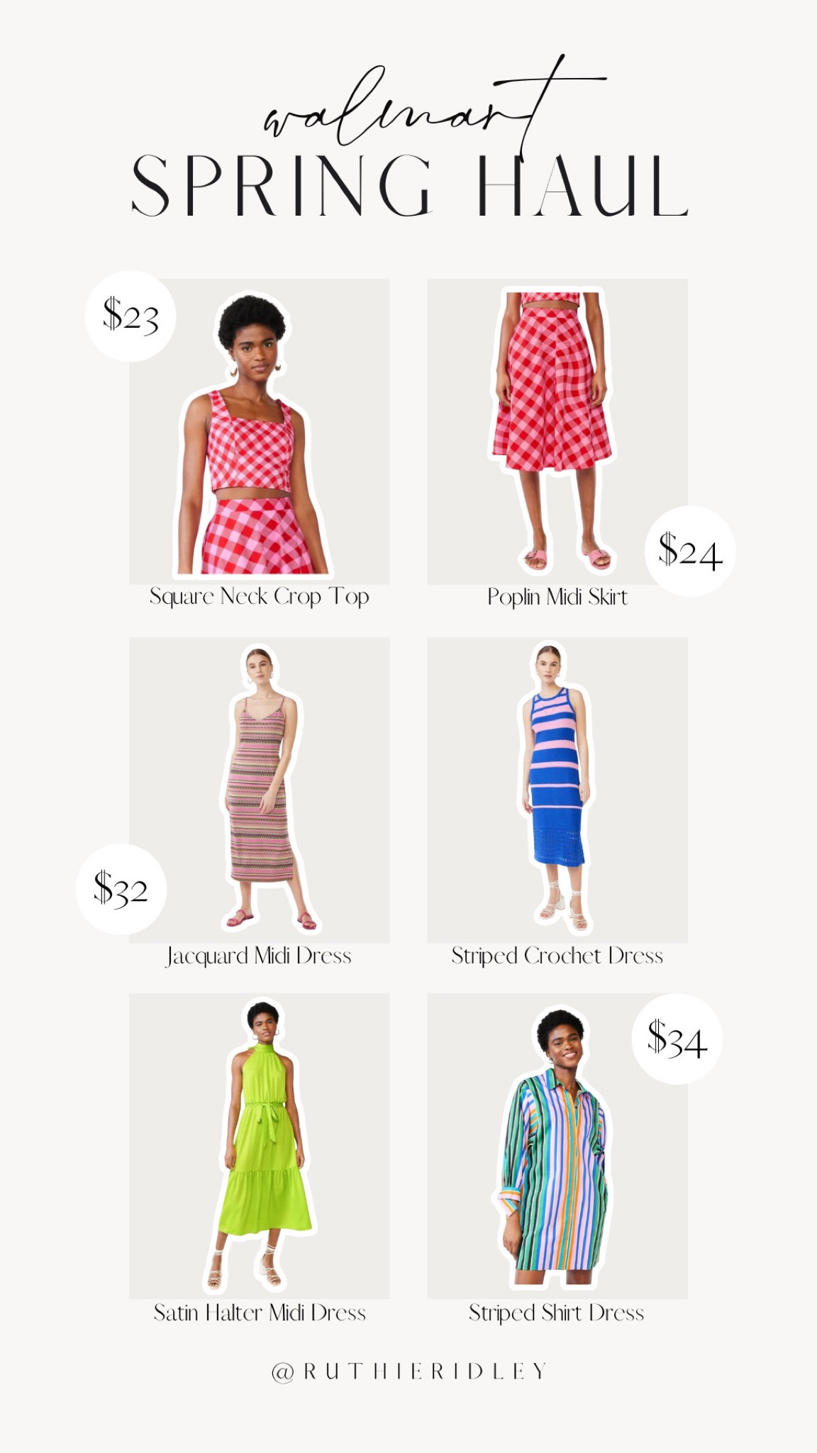 Once again, Walmart killed it this season!! In love with all the bright colors! Adding a couple of these midi dresses to my spring/summer collection this year!!

#LTKstyletip #LTKSeasonal #LTKunder50