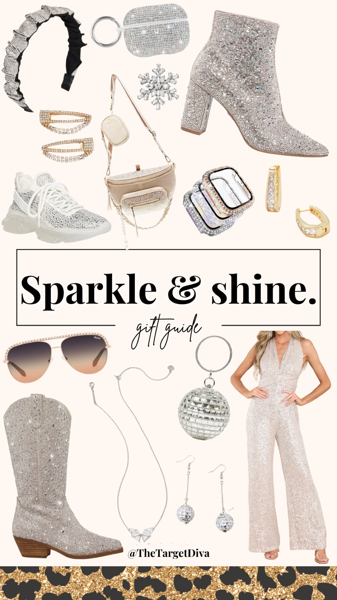 GIFTS THAT SPARKLE & SHINE: These are some of my favorite gift ideas that sparkle and shine! ✨🎁 Perfect for the girl who loves sparkle and glam. AND, some of these gifts are on sale right now! 👏🏼

#giftidea #giftguide #giftsforher #sparkle #sparklegifts #glam #glamgifts #sparkleandshine  #christmasgift #holidaygift #holidaygiftguide #christmas #holidays #stockingstuffer #giftsformom #giftsforgrandma #giftsforteens #girlgifts #sparklyboots #booties #glitter #earrings #discoball #jumpsuit #sequin #sequinjumpsuit #discoballpurse #purse #sparklybag #butterflynecklace #kendrascott #huggiehoops #applewatchcover #beltbag #stevemadden #sneakers #sparklysneakers #hairclips #headbands #ring #quaysunglasses #sunglasses #cowgirlboots #countryconcert #holidayglam #holidaystyle #holidayoutfit #airpodscase #whitesneakers #amazon #amazonfinds #target #targetfinds #blackfriday #cybermonday #cyberweek #sale

#LTKHoliday #LTKGiftGuide #LTKCyberweek