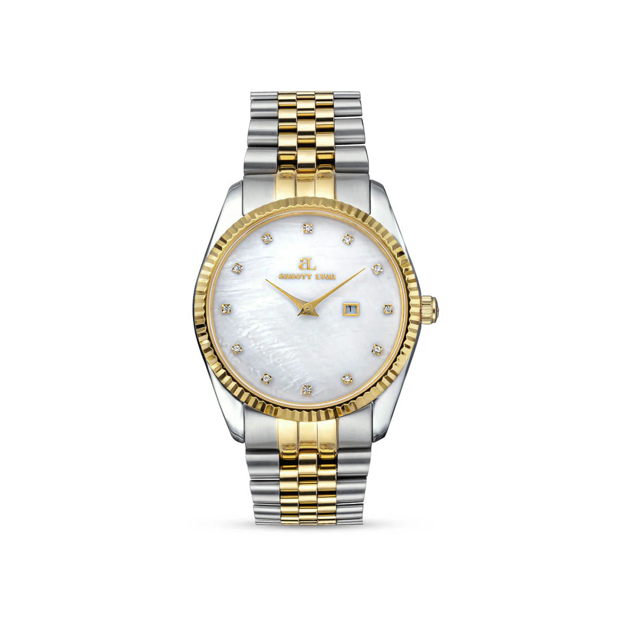 Belgravia 36mm Pearl & Crystal Link Watch | Abbott Lyon