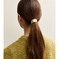 Gold Metallic Circle Detail Pony Hair Tie New Look | New Look (UK)