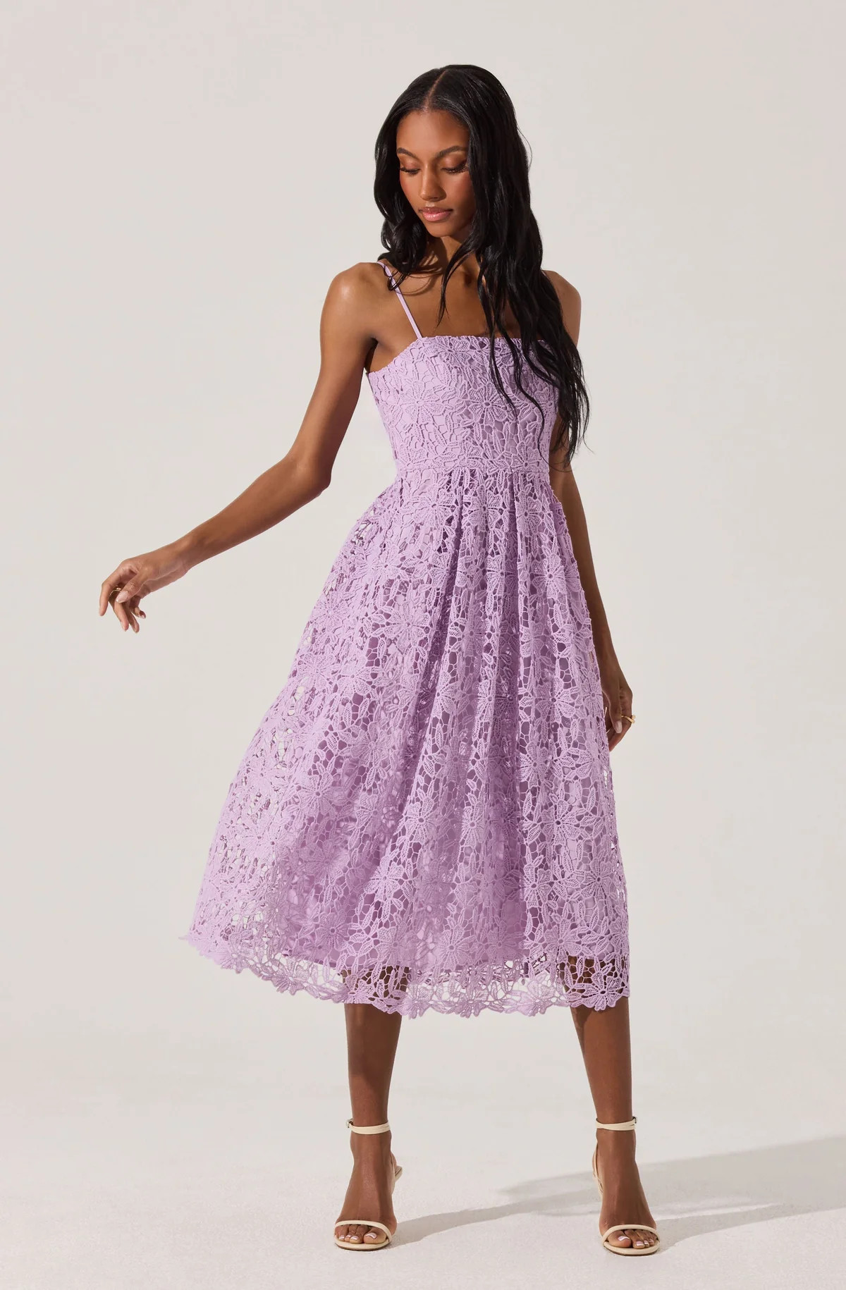 Lace Midi Dress | ASTR The Label (US)