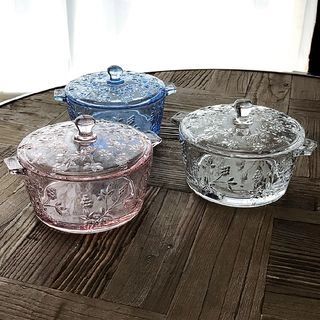 Embossed Glass Bowl with Lid | YesStyle Global