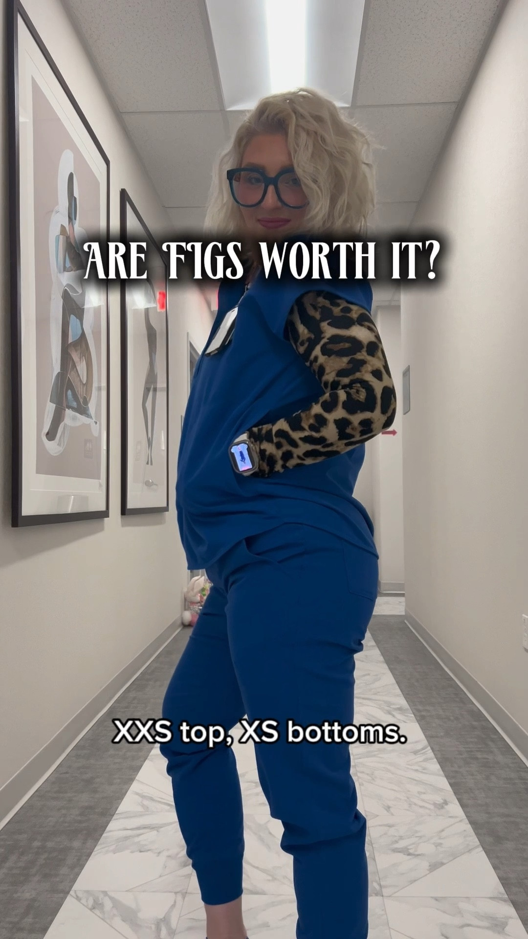 Are FIGS worth it? 💙 XXS top, XS bottoms I’m 5’2” 148lbs. This $18.99 Amazon leopard sleeve is the secret weapon that takes the whole look to the next level. Total outfit $163 and everything is shoppable right here! 🐆 Tap to shop!