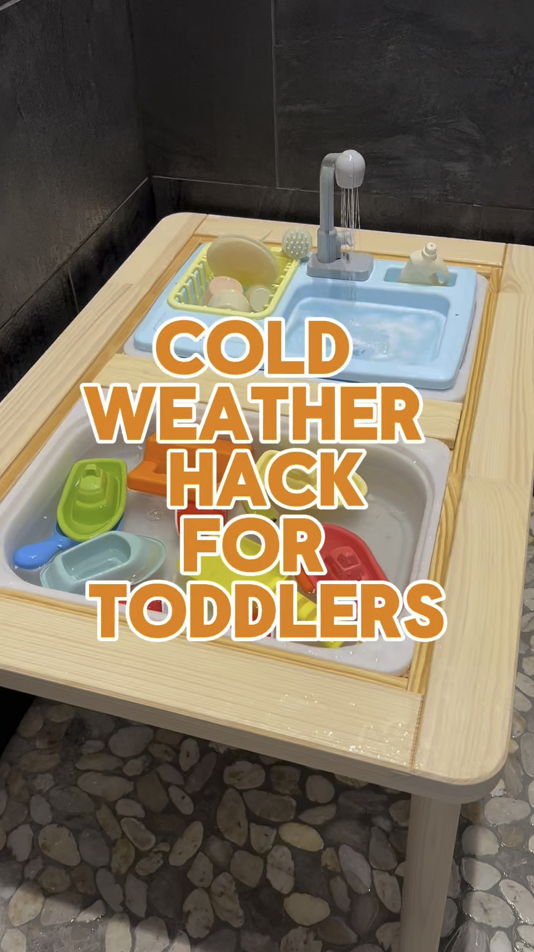 Cold weather water table hack for toddlers! 💦 🧼 🫧 

Playroom inspo, playroom inspiration, playroom, toddler toys, kids toys, learning toys, baby toys, toddler mom, toddler gifts, kids gifts, toddler gift guide, kids gift guide, Amazon finds, toddler, baby, toys, water table, sensory table, indoor activities 

#LTKFamily #LTKHome #LTKKids