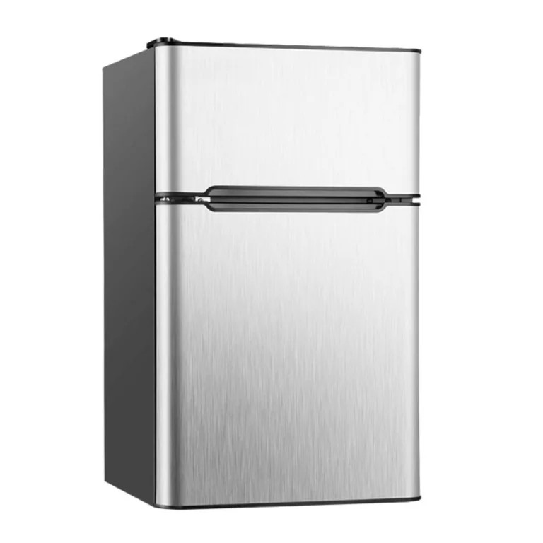 Simzlife 3.2 Cu ft Two Door Mini Refrigerator with Freezer, Compact Small Fridge Adjustable Remov... | Walmart (US)