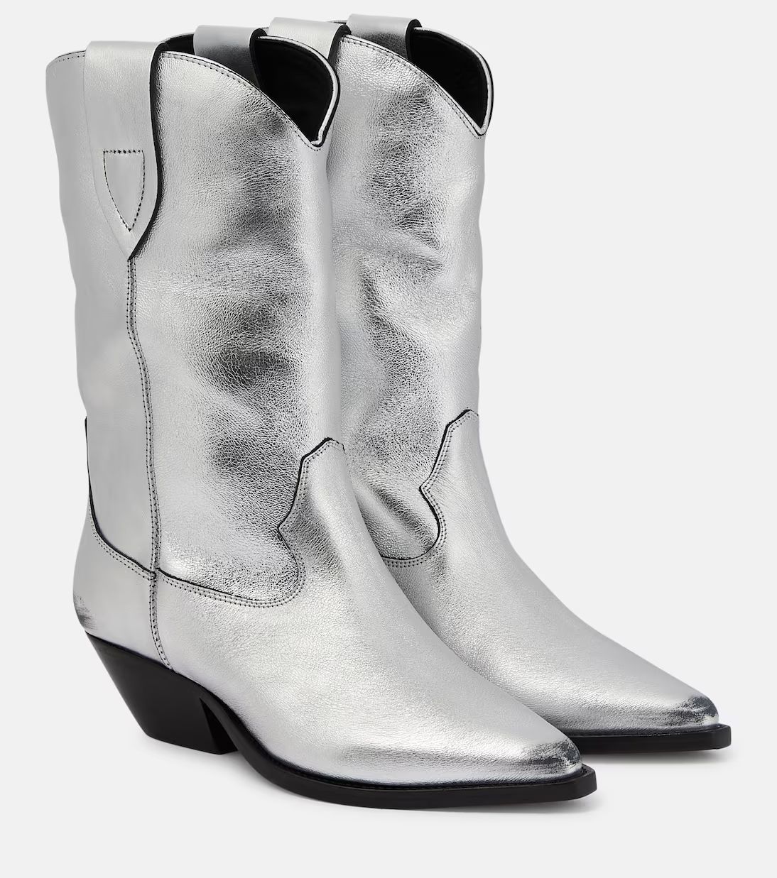 Duerto metallic leather cowboy boots | Mytheresa (UK)