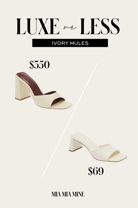 Save or splurge summer sandals
Staud ivory mules
Nordstrom white mules under $100

#LTKstyletip #LTKshoecrush #LTKfindsunder100