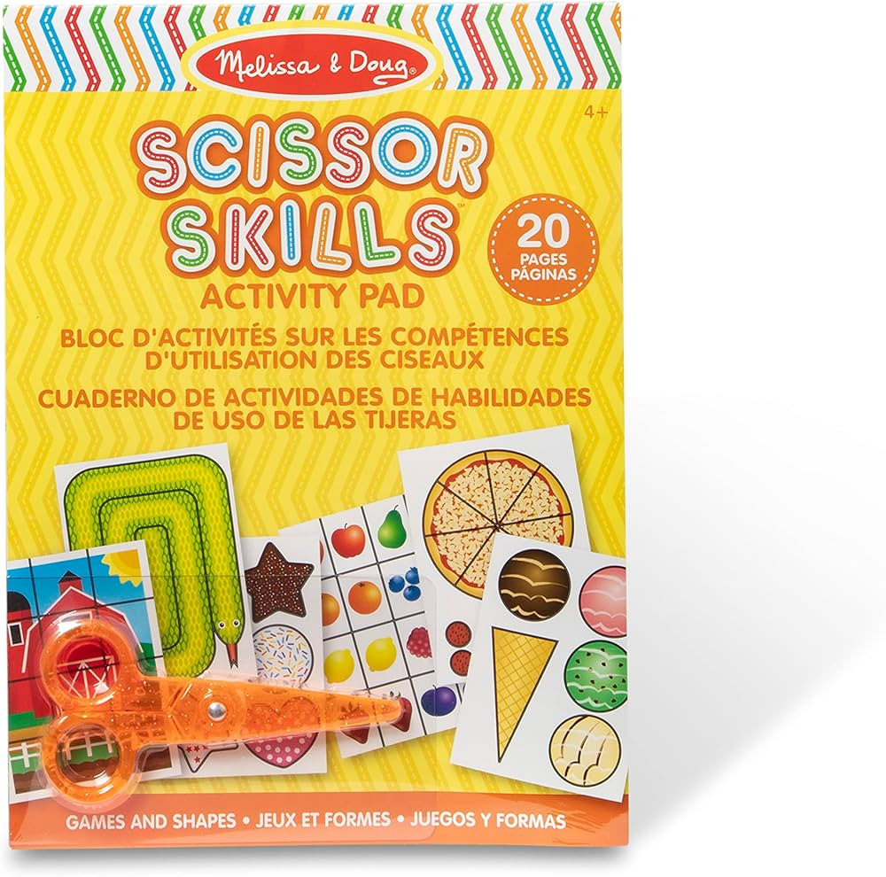Melissa & Doug Scissor Skills Activity Book With Pair of Child-Safe Scissors (20 Pages) - FSC Cer... | Amazon (US)
