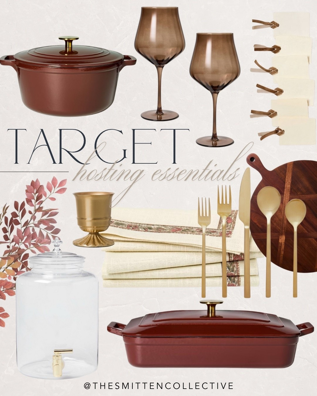 Target hosting essentials! ✨ Including glassware, napkins, platters, faux leaves, wine glasses, cutting boards, Dutch ovens, place cards, silverware, a pitcher, and more. 

Target, target home, target home decor, target hosting essentials, fall hosting, entertaining, entertaining essentials, kitchen



#LTKSeasonal #LTKParties #LTKHome