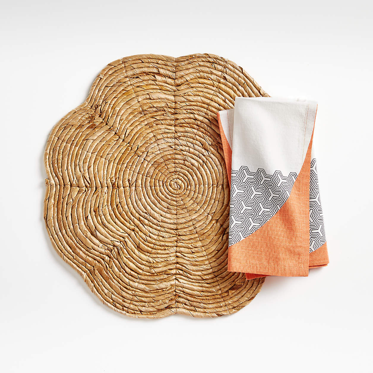 Petal Fiber Flower-Shaped Placemat + Reviews | Crate & Barrel | Crate & Barrel