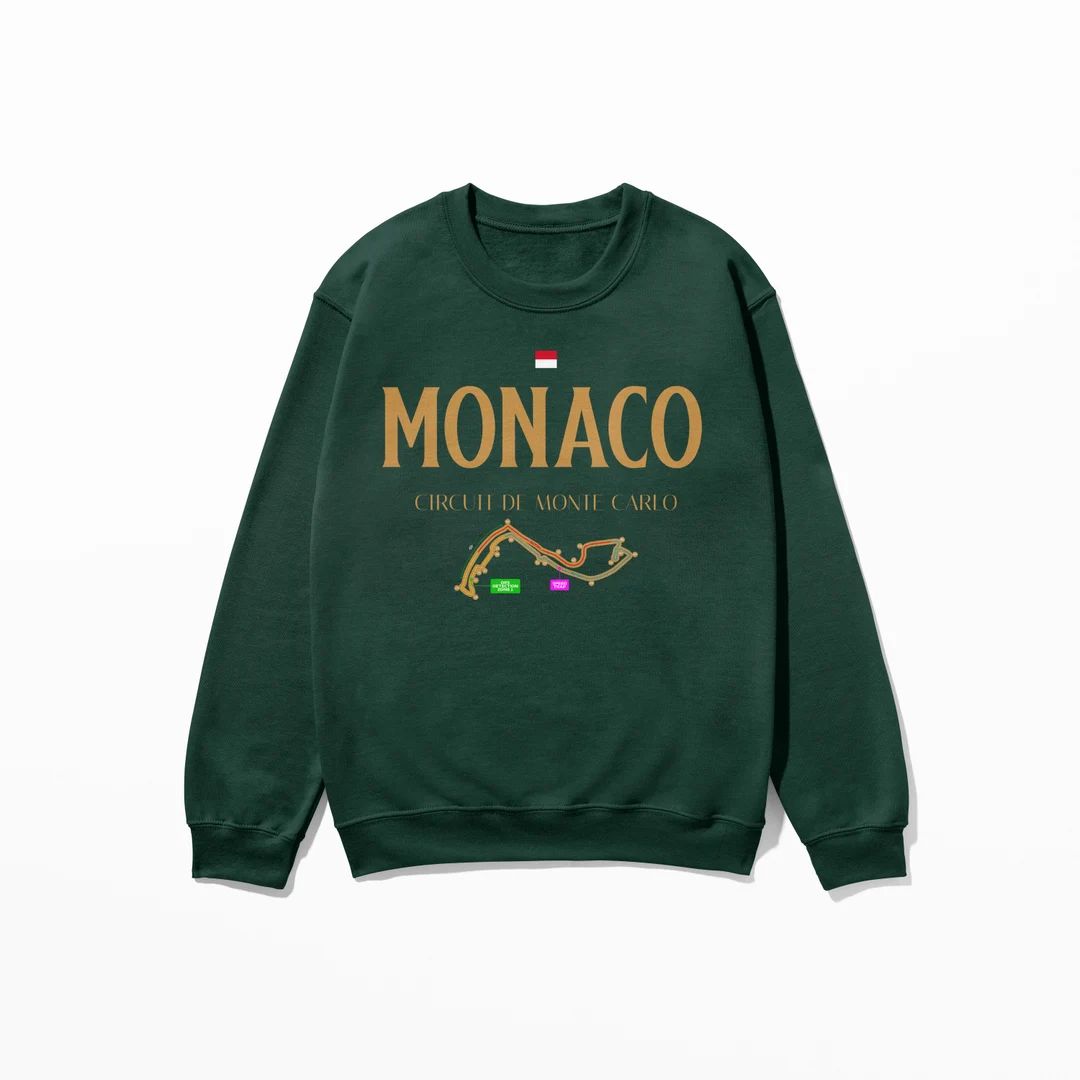 Monte Carlo Circuit de Monaco Sweatshirt Formula  1 Sweatshirt F1 Gift Monaco Grand Prix Sweatshi... | Etsy (US)