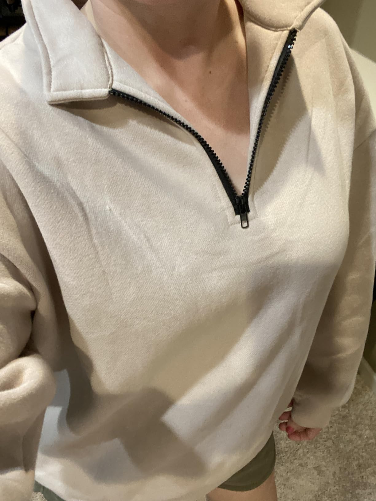 Trendy Queen Womens Oversized Sweatshirts Hoodies Half Zip Pullover Fall Fashion Outfits 2023 Y2k... | Amazon (US)