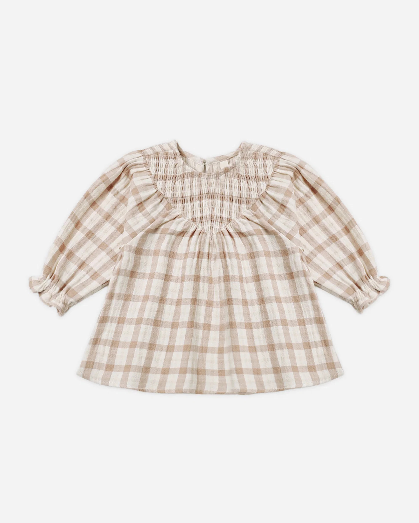 V Smocked Dress Rustic Plaid | Rylee + Cru