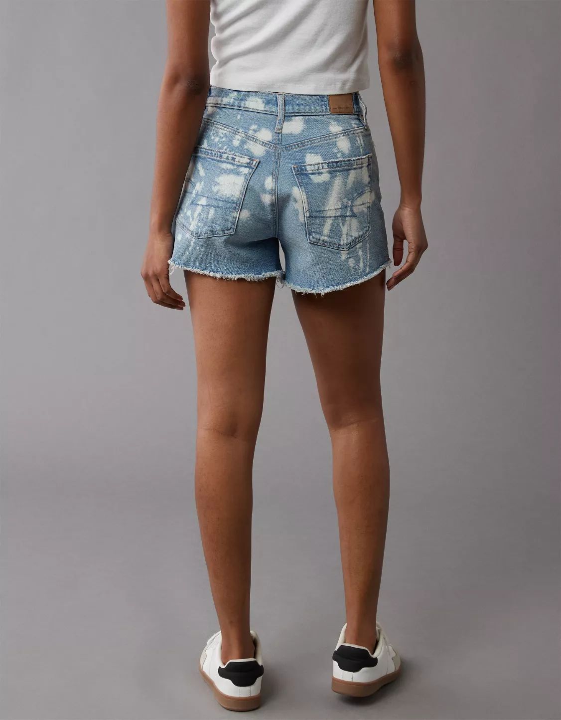 AE Strigid Super High-Waisted Relaxed Denim Short | American Eagle Outfitters (US & CA)