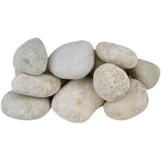 Rain Forest 0.40 cu. ft. 3 in. to 5 in. 30 lbs. Large Egg Rock Caribbean Beach Pebbles RFERL1 - T... | The Home Depot
