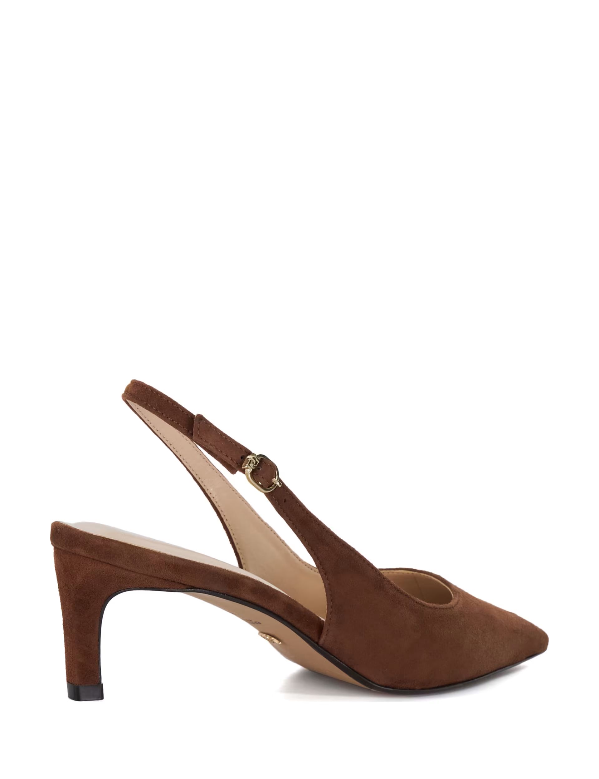 Suede Kitten Heel Pointed Slingback Shoes | Marks & Spencer (UK)